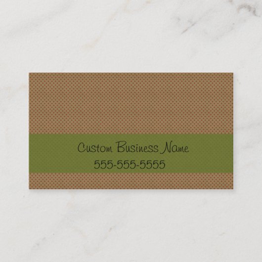 RETRO RED STIPPEN VISITEKAARTJE (Voorkant)