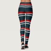 Retro Red Stripes Leggings (Achterkant)