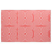 Retro Red Sun Rays Achtergrond Stof (Fat Quarter)
