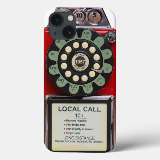 Retro Red Toughie Hoesje (Achterkant)