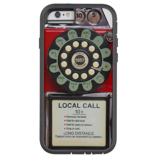 Retro Red Toughie Hoesje (Achterkant)