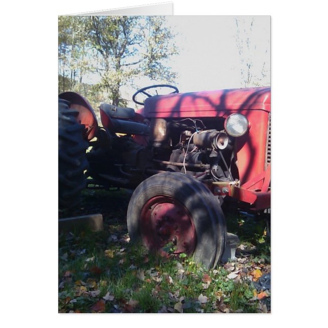 Retro Red Tractor (Voorkant)