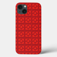 Retro Red Trellis iPhone/iPad case