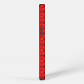 Retro Red Trellis iPhone/iPad case iPhone Hoesje (Rechterkant)
