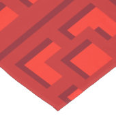 Retro Red Trellis Table Runner Korte Tafelloper (Hoek)