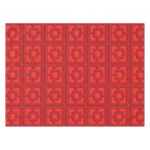 Retro Red Trellis Tablecloth Tafelkleed (Voorkant (Horizontaal))