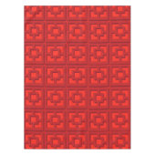 Retro Red Trellis Tablecloth Tafelkleed (Voorkant)