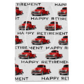 Retro Red Truck Medium Gift Bag Cadeauzakje (Voorkant)