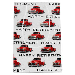 Retro Red Truck Medium Gift Bag Cadeauzakje