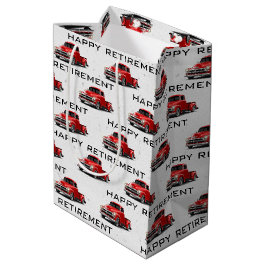 Retro Red Truck Medium Gift Bag Cadeauzakje
