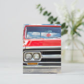 Retro Red Truck Verjaardagsfeestje Kaart (Staand voorkant)