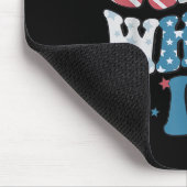 Retro Red White And I Do 4th Of July Bachelorette  Muismat (Hoek)