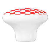Retro Red White Keukenkast Drawer Knop (Zijkant)