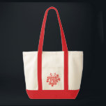 Retro Red White Merry alles Merry kerst Tote Bag<br><div class="desc">Retro Merry alles Merry Kerstmis! Dit ontwerp is perfect voor elk moment van het jaar! Of het nu een vakantie is of niet,  het is een uitstekende manier om van je kerst te shows. Geef jezelf,  vrienden en familie een vrolijk kerstfeest!</div>