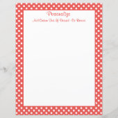 Retro Red & White Polka Dot Pattern Personaliseren (Voorkant)