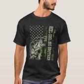 Retro Reel Cool Big Brother Camouflage USA Flag Fi T-shirt (Voorkant)