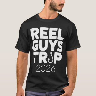 Retro Reel Mannen Vissen Trip 2026 Vissen Visser T-shirt