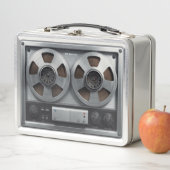 Retro reel to reel Metal Lunchbox (In situ)
