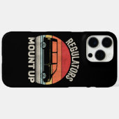 retro-regelaars monteren grappige moeder Case-Mate iPhone case (Achterkant (horizontaal))