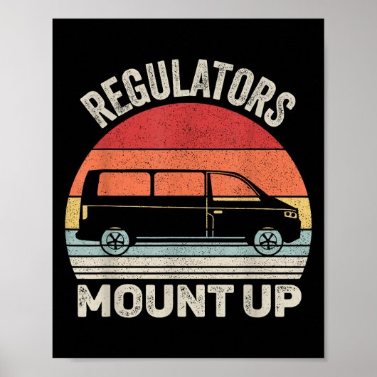  retro-regelaars monteren grappige moeder poster (Voorkant)