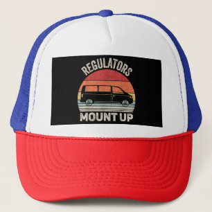  retro-regelaars monteren grappige moeder trucker pet