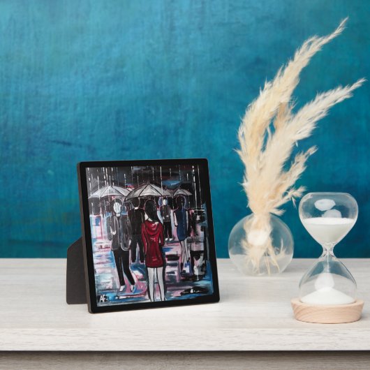 Retro Regen Schilderij van Alfred Fox Fotoplaat (Insitu)