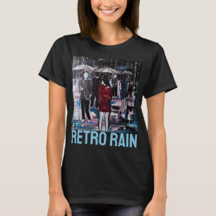 Retro regen schilderij van Alfred Fox T-shirt