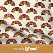 Retro regenbogen in  Californië Surfer kleuren Kussen