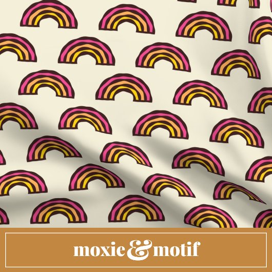 Retro regenbogen in  Californië Surfer kleuren Kussen