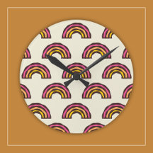 Retro regenbogen in Californië Surfer kleuren