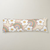 Retro regenbogen lichaamskussen (Achterkant)