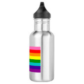 Retro Regenboog 8 Pride Waterfles (Rechts)