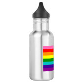 Retro Regenboog 8 Pride Waterfles (Links)