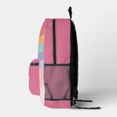 Retro Regenboog Bedrukte Rugzak (Rechts)