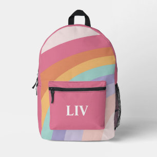 Retro Regenboog Bedrukte Rugzak