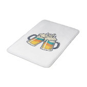 Retro Regenboog Bierpul Proost Vector T-shirt_1 Badmat (Gekanteld)