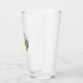 Retro Regenboog Bierpul Proost Vector T-shirt_1 Glas (Links)