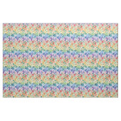 Retro Regenboog Bloemen Bloemen Bloemen Bloemen Pa Stof (Fat Quarter)