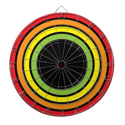 retro regenboog dartbord (Voorkant)