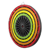 retro regenboog dartbord (Voorkant Rechts)