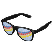 Retro Regenboog Gay Pride Feest Zonnebril (Gekanteld)