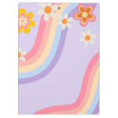 Retro Regenboog groovy Klembord (Achterkant)