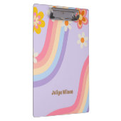 Retro Regenboog groovy Klembord (Rechts)