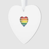 Retro Regenboog Hart Pride Vector T-shirt Ontwerp_ Ornament (voorkant)