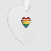 Retro Regenboog Hart Pride Vector T-shirt Ontwerp_ Ornament (voorkant)
