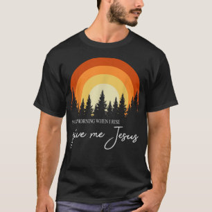 Retro regenboog in de ochtend als ik stijf geef me t-shirt