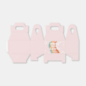 Retro Regenboog Jong Wild Drie Daisy 3e Verjaardag Bedankdoosjes (Uitgevouwen)