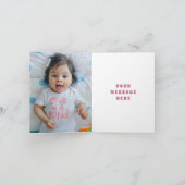 Retro Regenboog & Madeliefjes Bedankkaart - Mulber (Binnen)