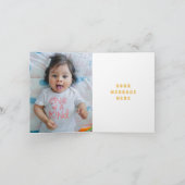 Retro Regenboog & Madeliefjes Bedankkaart - Rood (Binnen)