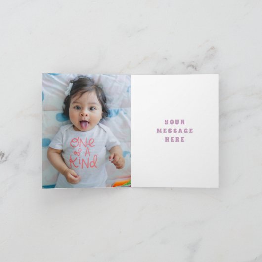 Retro Regenboog & Madeliefjes Bedankkaartje - Mint Bedankkaart (Binnen)